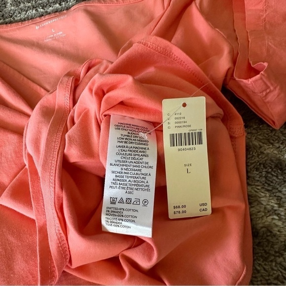 NWT By Anthropologie Puff-Sleeve Wrap Top Pink Rose - Picture 5 of 7